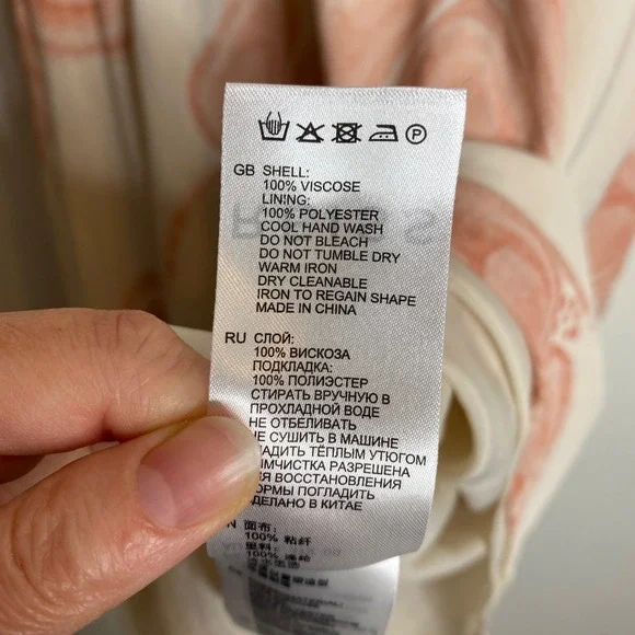 REISS Peaches Floral‎ Bardot Midi Dress Size 4 - Picture 8 of 11